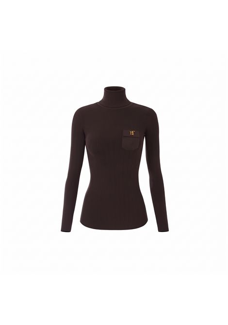 Dolcevita in maglia con ricami à jour ELISABETTA FRANCHI | MK05B66E2EV9